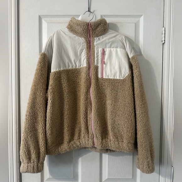 H&M Sherpa Zip Up Sweater (Sm) - Picture 1 of 3